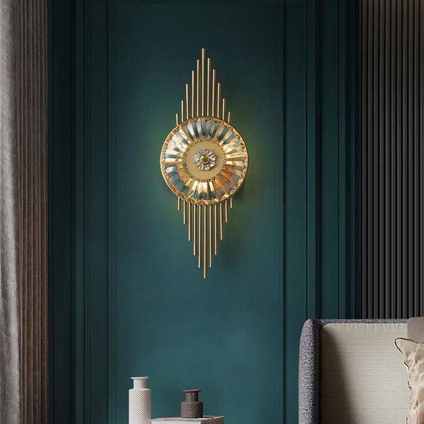 gold crystal wall light living room background wall lamp modern simple bedroom bedside decoration crystal lamp study aisle
gold crystal wall light living room background wall lamp modern simple bedroom bedside decoration crystal lamp study aisle