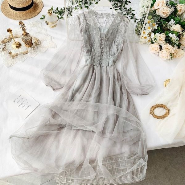 sweet women mesh lace dresses vestidos spring autumn long sleeved slim v-neck casual dress ladies korean long robe 201008, White;black
sweet women mesh lace dresses vestidos spring autumn long sleeved slim v-neck casual dress ladies korean long robe 201008, White;black