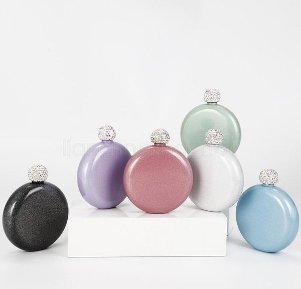 6styles portable round jug 304 stainless steel mini jug water drill cap with flashing lacquer for ladies wine bottle 101-200ml ffa2903
6styles portable round jug 304 stainless steel mini jug water drill cap with flashing lacquer for ladies wine bottle 101-200ml ffa2903