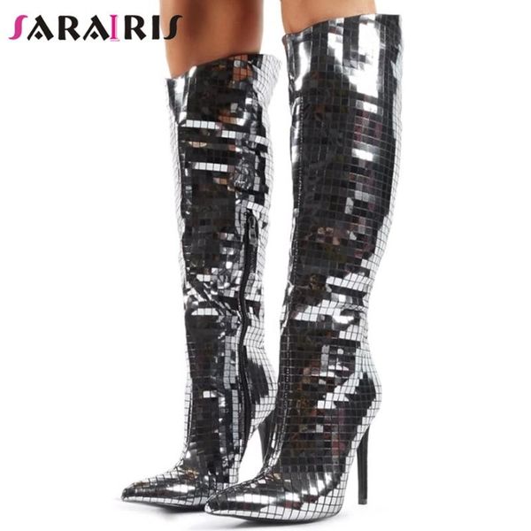 sarairis большой размер 34-43 new sexy ladies party высокие каблуки ботинки женщин ins горячие ботинки женщин марка остроконечные toe колено, Black
sarairis большой размер 34-43 new sexy ladies party высокие каблуки ботинки женщин ins горячие ботинки женщин марка остроконечные toe колено, Black