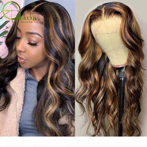 sterly highlight wig colored human hair wigs 13x4x1 613 ombre body wave lace wig 4 27 highlight lace front human hair wigs, Black;brown
sterly highlight wig colored human hair wigs 13x4x1 613 ombre body wave lace wig 4 27 highlight lace front human hair wigs, Black;brown