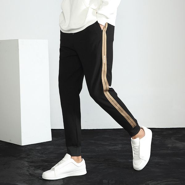 korean fashion spring and autumn men's sports stripe elastic new style super fire leggings hip hop tight casual pants casual pantsblack, Blue
korean fashion spring and autumn men's sports stripe elastic new style super fire leggings hip hop tight casual pants casual pantsblack, Blue