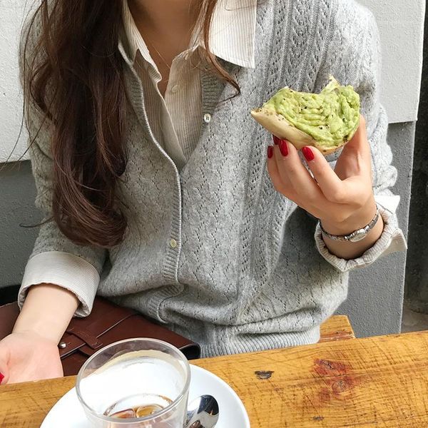 women's knits & tees 2021 spring and autumn women's round neck hollow knit cardigan with short sweater thin jacket loose cardigan1, White
women's knits & tees 2021 spring and autumn women's round neck hollow knit cardigan with short sweater thin jacket loose cardigan1, White