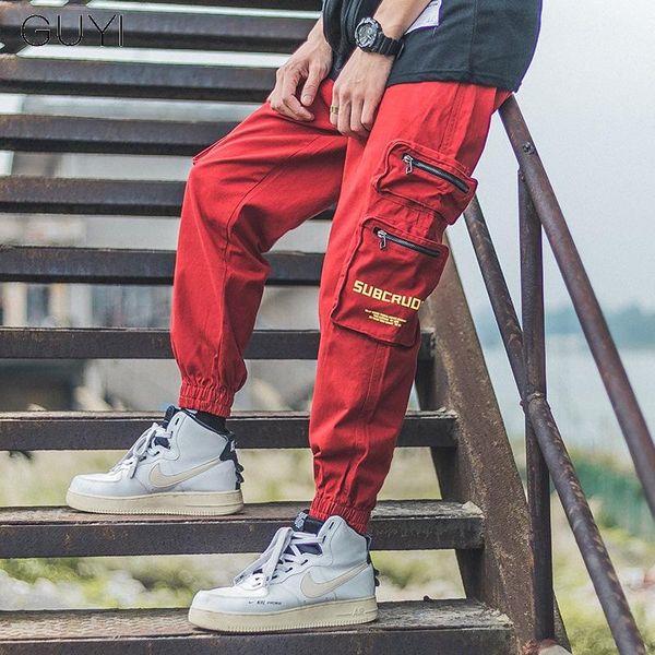 men's pants red streetwear joggers cargo hip hop letter pockets men casual harajuku high street harem trousers sweatpants, Black
men's pants red streetwear joggers cargo hip hop letter pockets men casual harajuku high street harem trousers sweatpants, Black