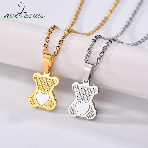 chains nextvance bears pendant cartoon animal necklace heart shell stainless steel jewelry gift for women and children, Silver
chains nextvance bears pendant cartoon animal necklace heart shell stainless steel jewelry gift for women and children, Silver
