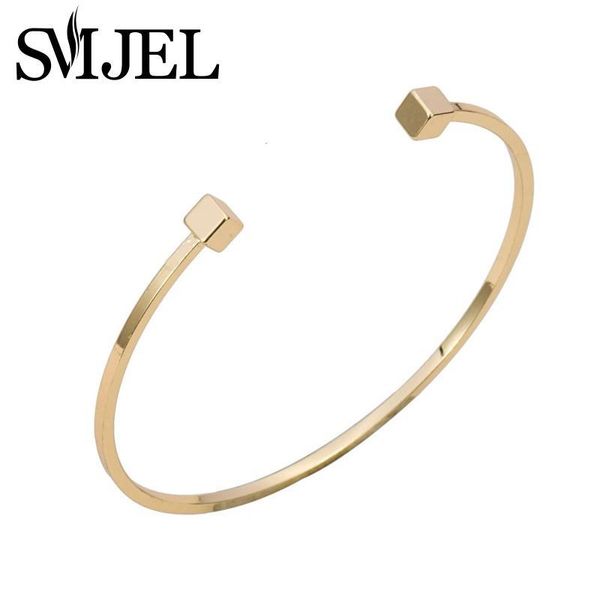 smjel new adjustable double square bar women bracelet bangles simple open bar bangles femme party gifts g006, Black
smjel new adjustable double square bar women bracelet bangles simple open bar bangles femme party gifts g006, Black