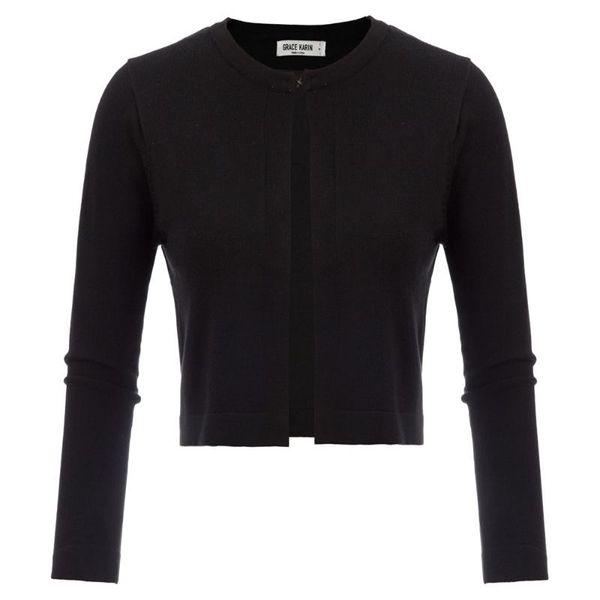jacket cardigan women crew neck cropped knitted warm blouse coat hook casual 3/4 sleeves, Black;brown
jacket cardigan women crew neck cropped knitted warm blouse coat hook casual 3/4 sleeves, Black;brown