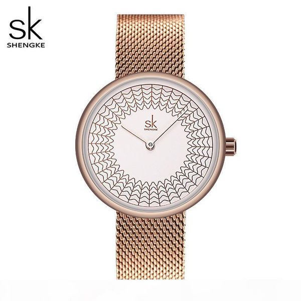 shengke gold watch women watches ladies creative steel women's meshband watches female clock relogio feminino montre femme, Slivery;brown
shengke gold watch women watches ladies creative steel women's meshband watches female clock relogio feminino montre femme, Slivery;brown