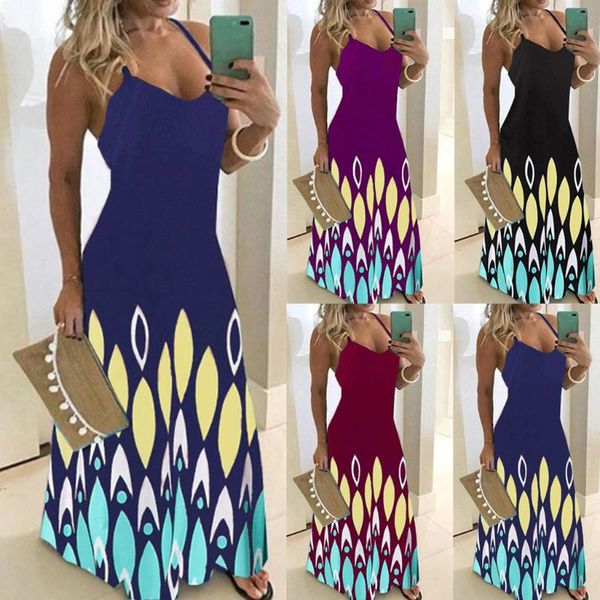 casual dresses plus size print long dress lady fashion v-neck strap beach sundress women evening party vestido de fest, Black;gray
casual dresses plus size print long dress lady fashion v-neck strap beach sundress women evening party vestido de fest, Black;gray