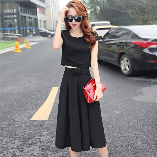 womens short sleeve and loose cale length pants solid two piece female girl sets round neck sweet office career clothing, Gray
womens short sleeve and loose cale length pants solid two piece female girl sets round neck sweet office career clothing, Gray