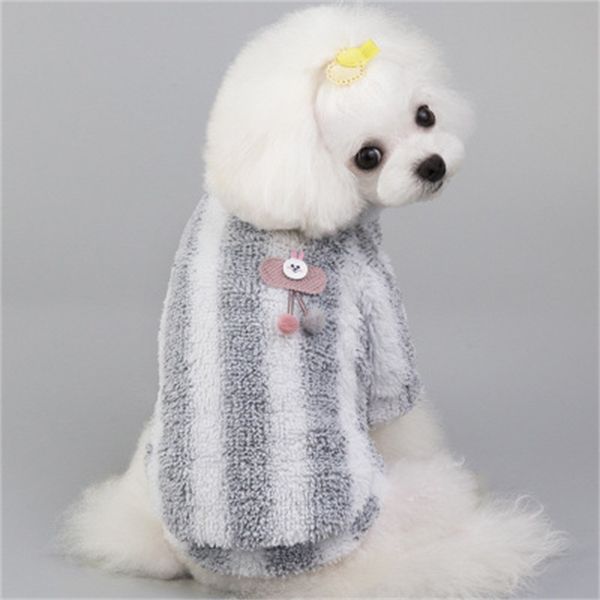 multi color stripe plush dog clothes cute small dogs winter sweater keep warm rabbit cherry fleece clothing 8 1gl h1
multi color stripe plush dog clothes cute small dogs winter sweater keep warm rabbit cherry fleece clothing 8 1gl h1