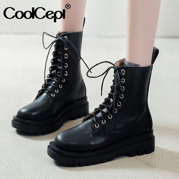 boots coolcept women short lace up flat heel casual fashion ankle woman cool punk winter shoes footwear size 35-401, Black
boots coolcept women short lace up flat heel casual fashion ankle woman cool punk winter shoes footwear size 35-401, Black