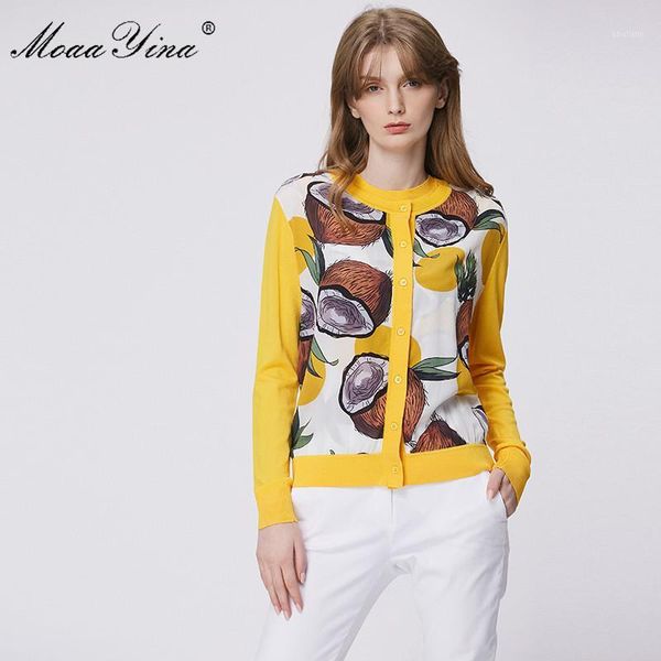 women's knits & tees moaayina fashion spring autumn long sleeve yellow knitting women's elegant coconut fruit print silk wool swe, White
women's knits & tees moaayina fashion spring autumn long sleeve yellow knitting women's elegant coconut fruit print silk wool swe, White