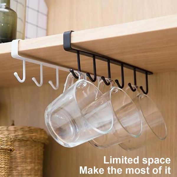 cup hook under cabinet 6 hooks coffee mug holder nail hanger kitchen hanging storage rack
cup hook under cabinet 6 hooks coffee mug holder nail hanger kitchen hanging storage rack