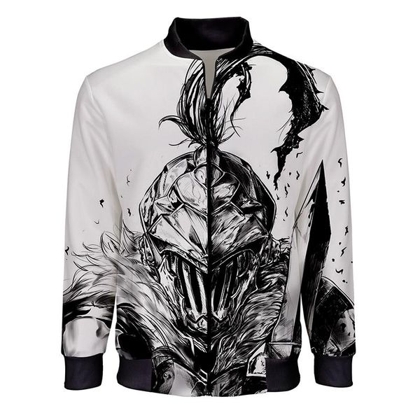 2020 new spring casual jackets goblin slayer 3d printed men's fashion streetwear stand collar bomber jacket anime hip hop coat, Black;brown
2020 new spring casual jackets goblin slayer 3d printed men's fashion streetwear stand collar bomber jacket anime hip hop coat, Black;brown