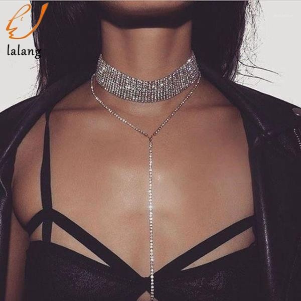 chokers women multi row full crystal wedding party prom christmas long necklace gold rhinestone statement chocker1, Golden;silver
chokers women multi row full crystal wedding party prom christmas long necklace gold rhinestone statement chocker1, Golden;silver