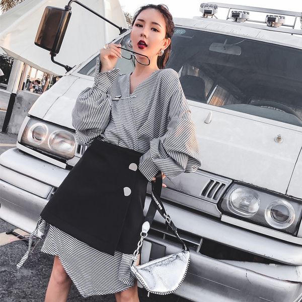2020 irregular cut v-neck fashionable suit skirt dressdress dressdress women's long sleeve half-length skirt two-piece suit autumn 486, Gray
2020 irregular cut v-neck fashionable suit skirt dressdress dressdress women's long sleeve half-length skirt two-piece suit autumn 486, Gray