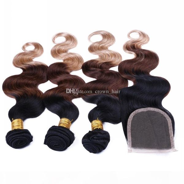 brazilian ombre human hair extensions with hair lace closure 3 color #1b 4 27 hair bundles with lace closure 4 pcs lot, Black
brazilian ombre human hair extensions with hair lace closure 3 color #1b 4 27 hair bundles with lace closure 4 pcs lot, Black
