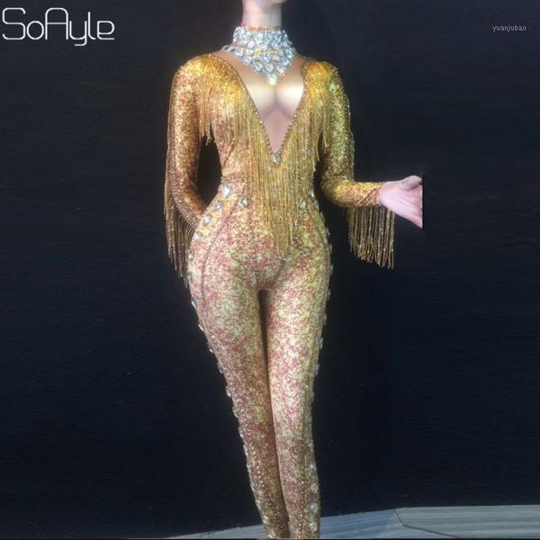 soayle female singer dj ds gold rhinestone tassel fake meat high elastic long sleeve one-piece trousers stage costume1, Black;white
soayle female singer dj ds gold rhinestone tassel fake meat high elastic long sleeve one-piece trousers stage costume1, Black;white
