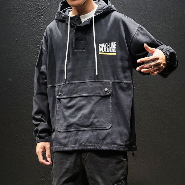 2020 new super big pocket work clothes men's large loose casual hooded coat men, Black;brown
2020 new super big pocket work clothes men's large loose casual hooded coat men, Black;brown
