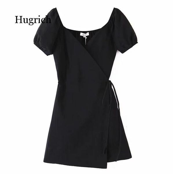2020 new french v neck front slit wrap dress holiday woman tie bow lace up waist short sleeve short dresses black vestido, Black;gray
2020 new french v neck front slit wrap dress holiday woman tie bow lace up waist short sleeve short dresses black vestido, Black;gray