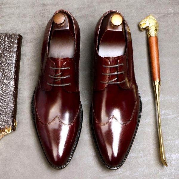 dress shoes handmade brogue men's natural leather pointed toe business breathable wedding for men formal 37-461, Black
dress shoes handmade brogue men's natural leather pointed toe business breathable wedding for men formal 37-461, Black