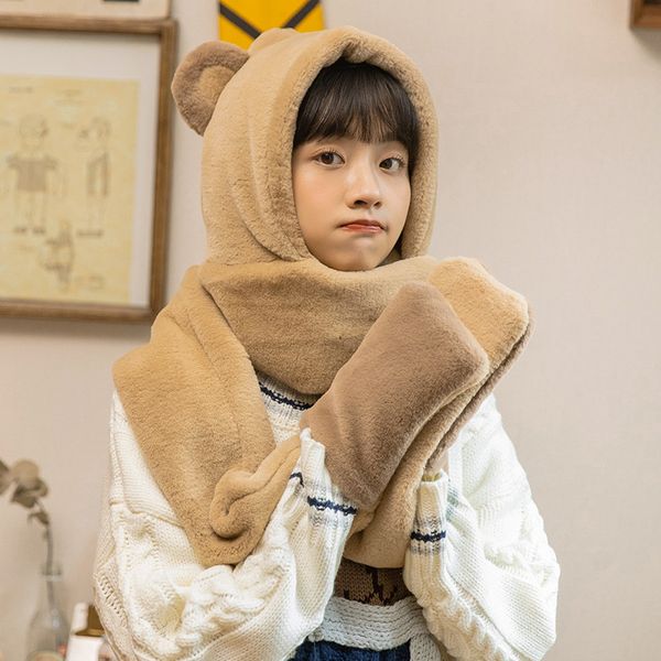viplovely scarf hat gloves three piece girl one sweet and warm winter korean plush neck set mvp, Blue;gray
viplovely scarf hat gloves three piece girl one sweet and warm winter korean plush neck set mvp, Blue;gray