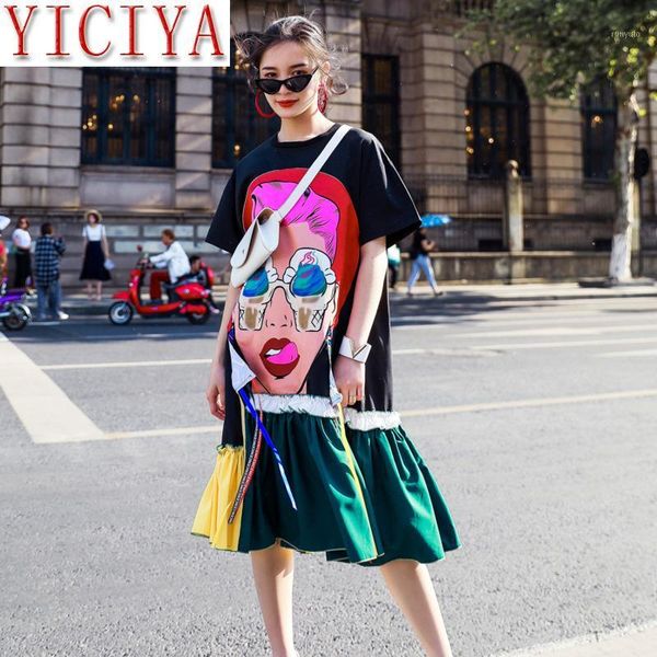 2020 summer plus big size tshirt dress women fashion streetwear cartoon pleated dress self portrait robe cartoon knee-length1, Black;gray
2020 summer plus big size tshirt dress women fashion streetwear cartoon pleated dress self portrait robe cartoon knee-length1, Black;gray