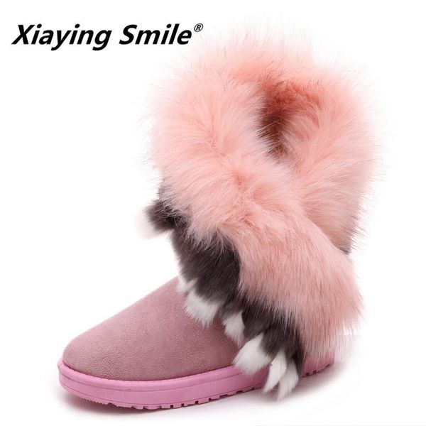 xiaying smile winter women snow boots warm antieskid mid calf boots platform strap slip on flats casual women flock rubber shoes, Black
xiaying smile winter women snow boots warm antieskid mid calf boots platform strap slip on flats casual women flock rubber shoes, Black