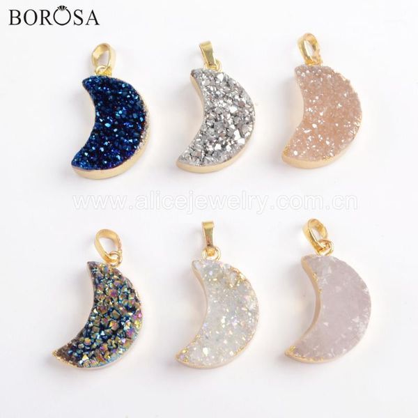 pendants borosa 5pcs gold version natural agates titanium rainbow druzy pendant drusy jewelry for woman necklace g17211, Black
pendants borosa 5pcs gold version natural agates titanium rainbow druzy pendant drusy jewelry for woman necklace g17211, Black