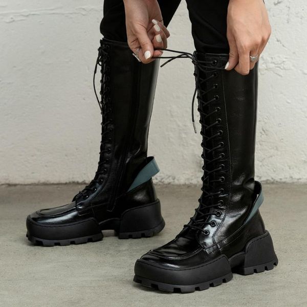 ribetrini ins горячему продажа шикарные натуральная кожа коренастый пятки skidproof sole мотоциклы загрузочный стильная зимняя обувь сапоги, Black
ribetrini ins горячему продажа шикарные натуральная кожа коренастый пятки skidproof sole мотоциклы загрузочный стильная зимняя обувь сапоги, Black