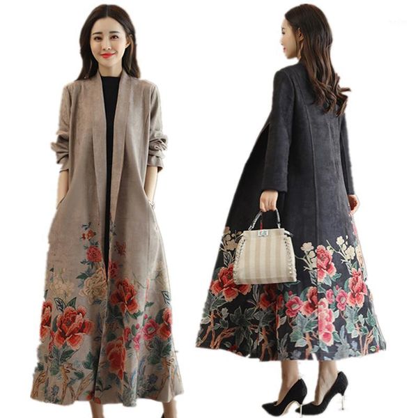 trench coat for women 2020 spring autumn casual long sleeve suede long coat female slim floral print windbreaker casaco feminino1, Tan;black
trench coat for women 2020 spring autumn casual long sleeve suede long coat female slim floral print windbreaker casaco feminino1, Tan;black