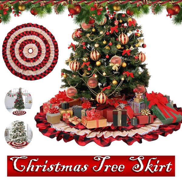 120cm christmas tree decoration red and black lattice christmas tree skirt double layer ornaments ruffles home decorat
120cm christmas tree decoration red and black lattice christmas tree skirt double layer ornaments ruffles home decorat