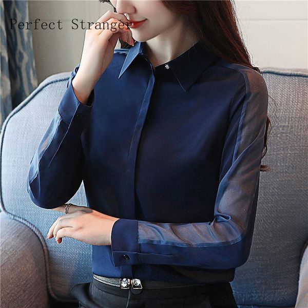hanxiner 2021 autumn new arrival turn-down collar long sleeve solid color women chiffon blouse high quality, White
hanxiner 2021 autumn new arrival turn-down collar long sleeve solid color women chiffon blouse high quality, White