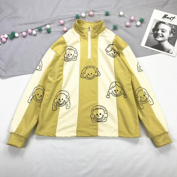 yjgv9 bupppfun big head baby print mustard sleeve color stand half collar zipper zipper yellow head guard student kids, Black
yjgv9 bupppfun big head baby print mustard sleeve color stand half collar zipper zipper yellow head guard student kids, Black