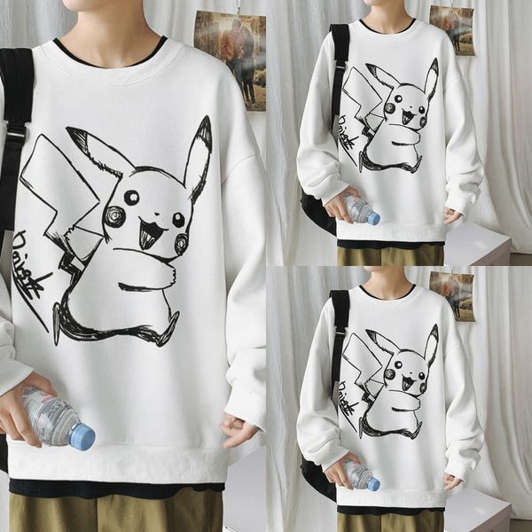 spring and autumn round neck men's trend harajuku cartoon coat sweatersweater sweater cartoon printed couple's loose hip-hop coat, Black
spring and autumn round neck men's trend harajuku cartoon coat sweatersweater sweater cartoon printed couple's loose hip-hop coat, Black