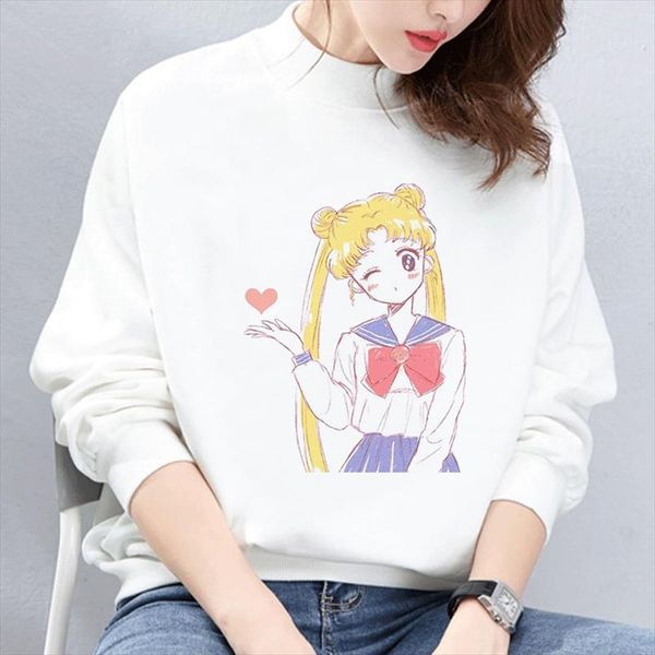sailor moon winter white hoodie round neck long sleeve warm sweatshirts women korean kawaii loose moletom female casual coat, Black
sailor moon winter white hoodie round neck long sleeve warm sweatshirts women korean kawaii loose moletom female casual coat, Black