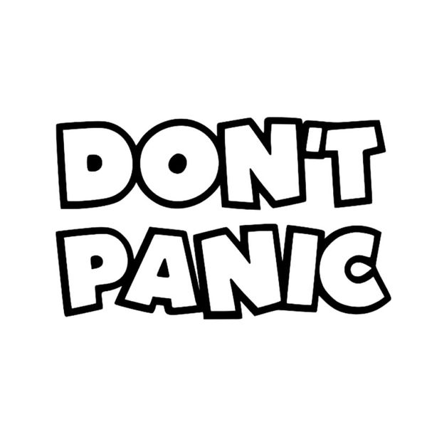 16.7cm*10cm don't panic hitchhikers guide fashion car sticker decal black silver vinyl c15-1860
16.7cm*10cm don't panic hitchhikers guide fashion car sticker decal black silver vinyl c15-1860