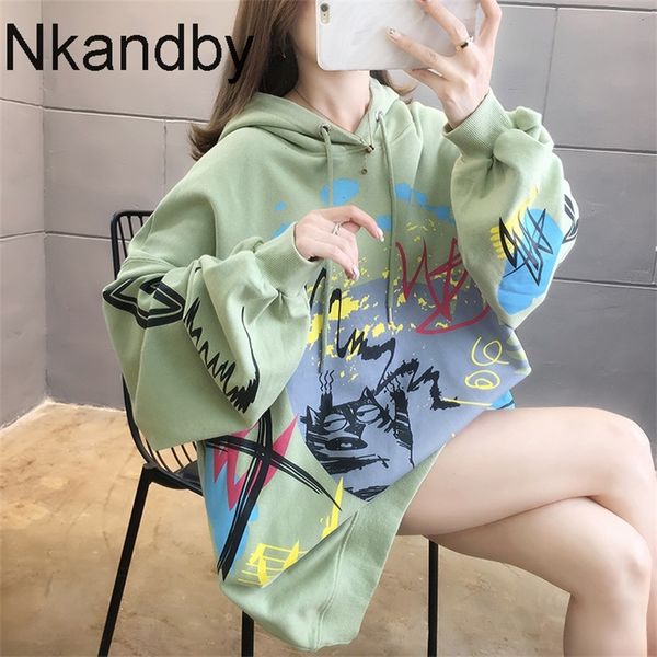 large size print hooded sweatshirts for women autumn trendy harajuku hip hop ulzzang hoodies female oversized loose street style 201202, Black
large size print hooded sweatshirts for women autumn trendy harajuku hip hop ulzzang hoodies female oversized loose street style 201202, Black