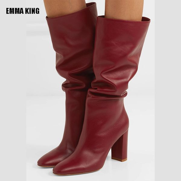 emma king women fashion leather boots pure color knee thigh high boots lady high heel shoes women pointed toe 2020, Black
emma king women fashion leather boots pure color knee thigh high boots lady high heel shoes women pointed toe 2020, Black