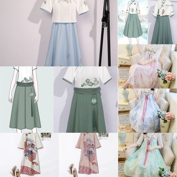 q28mx hanfu women's chinese style tang cheongsam cheongsam skirt tang ancient dressstyle republic of china improved suit daily tea su, Gray
q28mx hanfu women's chinese style tang cheongsam cheongsam skirt tang ancient dressstyle republic of china improved suit daily tea su, Gray