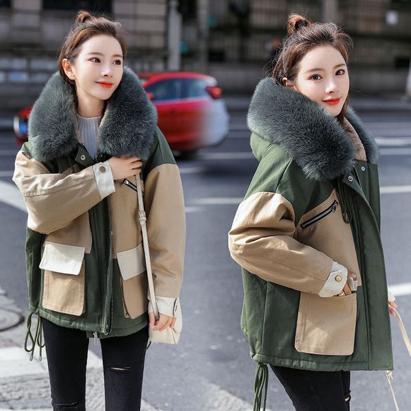 winter women size short jackets with plus velvet thicken female cotton coat matching colour outerwear r825 cy3m, Black
winter women size short jackets with plus velvet thicken female cotton coat matching colour outerwear r825 cy3m, Black