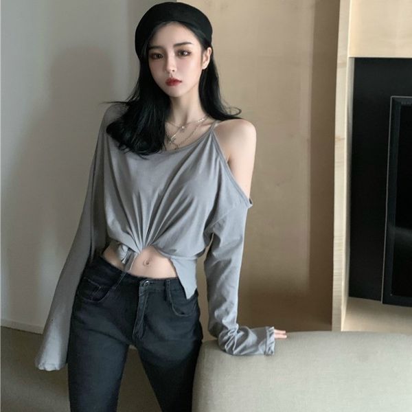 2020 autumn new loose sleeve mid long ins careful machine off shoulder t-shirt bottoming shirt for women
2020 autumn new loose sleeve mid long ins careful machine off shoulder t-shirt bottoming shirt for women