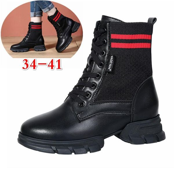 женщины осень и зима мода короткие сапоги из натуральной кожи теплого plus velvet winter boots, Black
женщины осень и зима мода короткие сапоги из натуральной кожи теплого plus velvet winter boots, Black