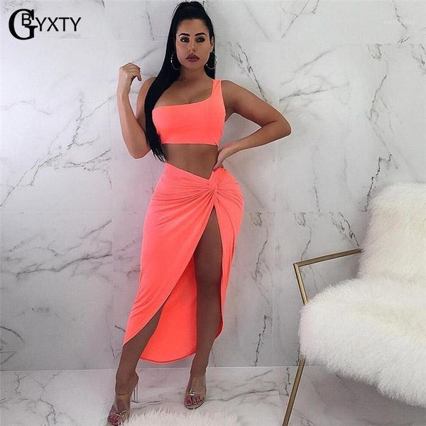 gbyxty neon color beach skirt set 2 piece set for women one shoulder crop and split skirt femme pink outfit zl1691, White
gbyxty neon color beach skirt set 2 piece set for women one shoulder crop and split skirt femme pink outfit zl1691, White