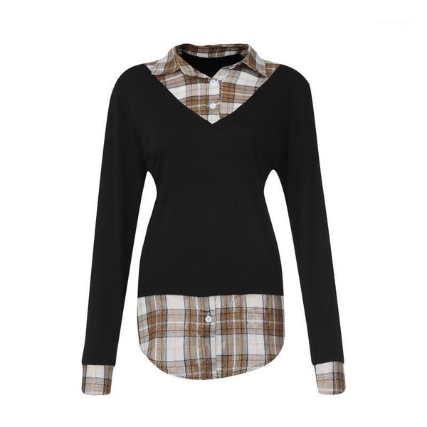 women's hoodies & sweatshirts 2021 autumn and winter fashion women fake two-piece black plaid stitching long-sleeved all-match classic
women's hoodies & sweatshirts 2021 autumn and winter fashion women fake two-piece black plaid stitching long-sleeved all-match classic
