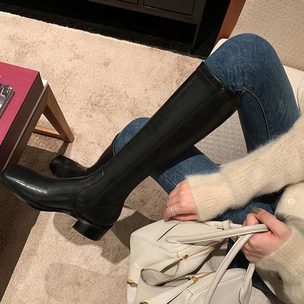 woman boots over the knee square toe boots women's 2020 long knee-high stretch leg-covered high-leg knight, Black
woman boots over the knee square toe boots women's 2020 long knee-high stretch leg-covered high-leg knight, Black