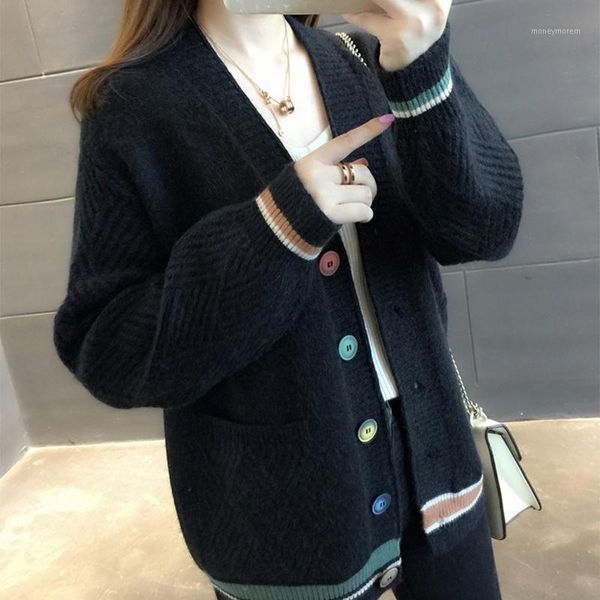 women's knits & tees lucyever v-neck striped cuffs red cardigans womens autumn korean buttons color block sweaters woman casual knitted, White
women's knits & tees lucyever v-neck striped cuffs red cardigans womens autumn korean buttons color block sweaters woman casual knitted, White