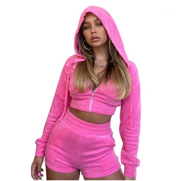 running sets fashion 2 piece set tracksuit streetwear women long sleeve zipper slim hooded sweatshirt coat+skinny shorts casual outfits, Black;blue
running sets fashion 2 piece set tracksuit streetwear women long sleeve zipper slim hooded sweatshirt coat+skinny shorts casual outfits, Black;blue