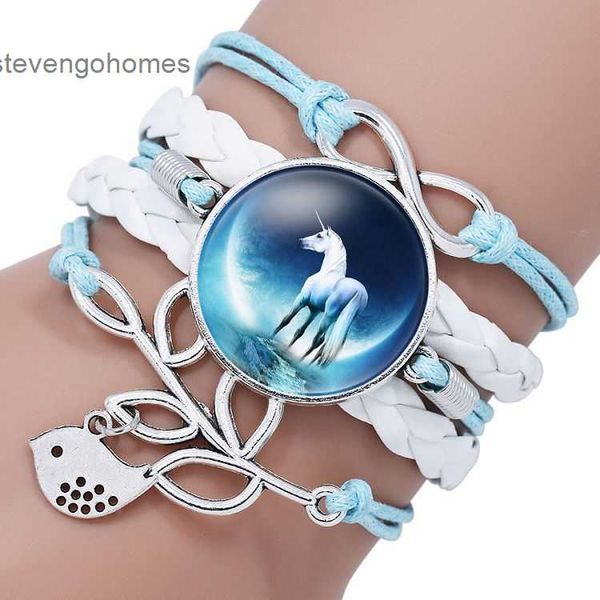 multi-layer woven accessories pegasus cartoon unicorn time glass bracelet, Silver
multi-layer woven accessories pegasus cartoon unicorn time glass bracelet, Silver